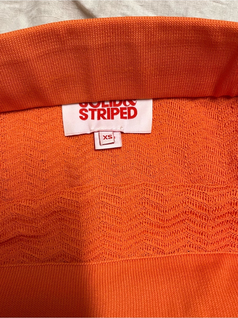SOLID & STRIPED Orange Knit Maxi Skirt - Picture 6 of 9